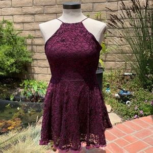 Urban Outfitters Purple Lace Dress Size S